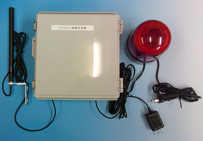 無線受信機とパトランプ